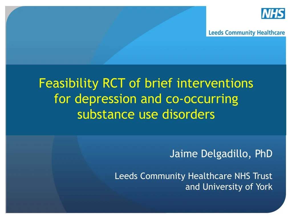 feasibility rct of brief interventions