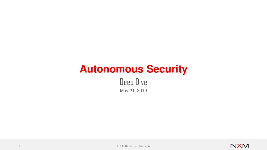 autonomous security