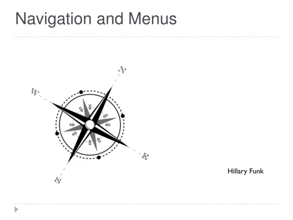 Navigation and Menus