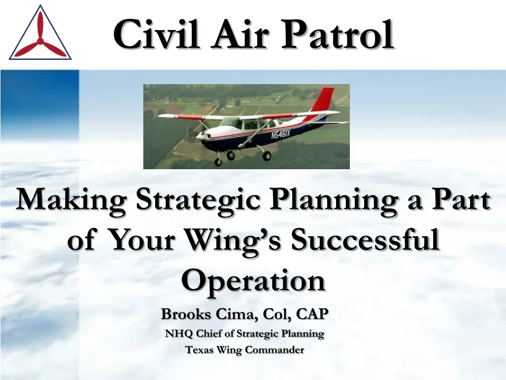 making strategic planning a part of your wing