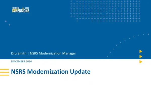 NSRS Modernization Update
