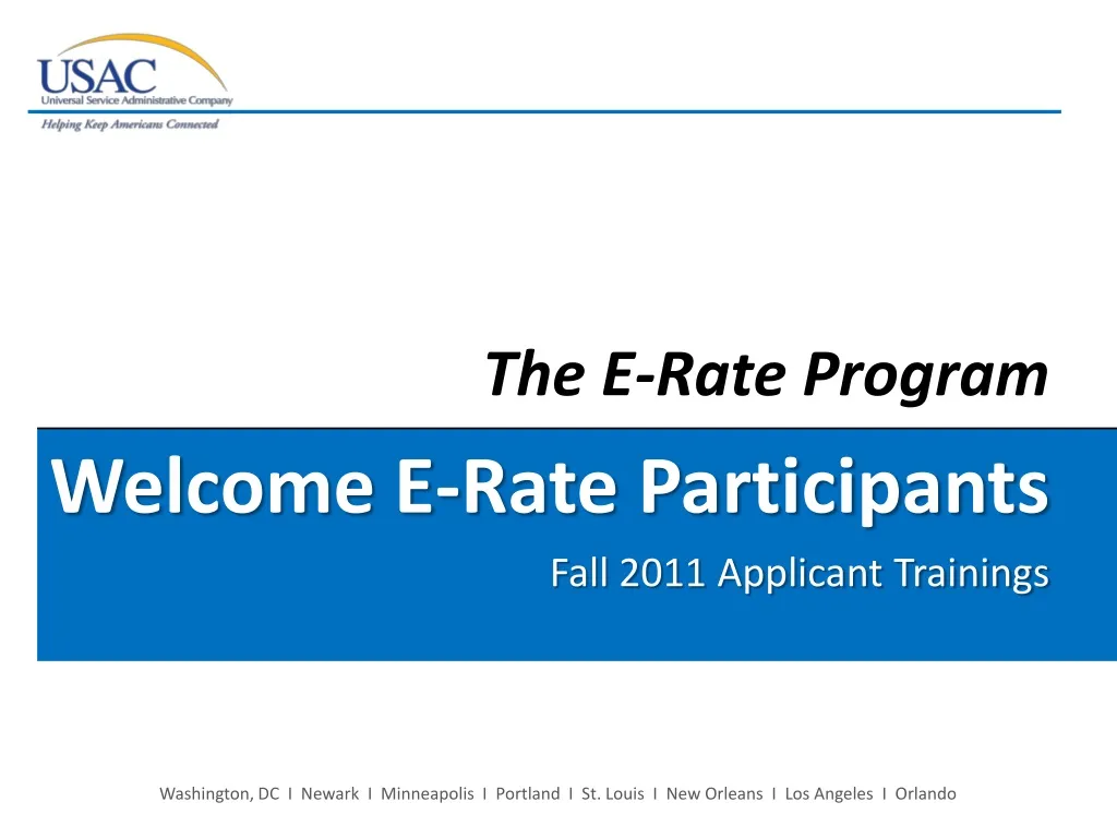 the e rate program