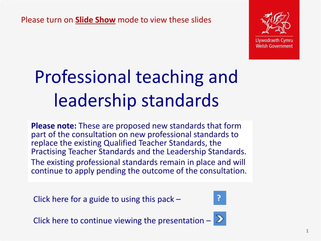 professional teaching and leadership standards