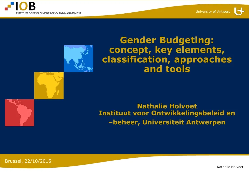 gender budgeting concept key elements