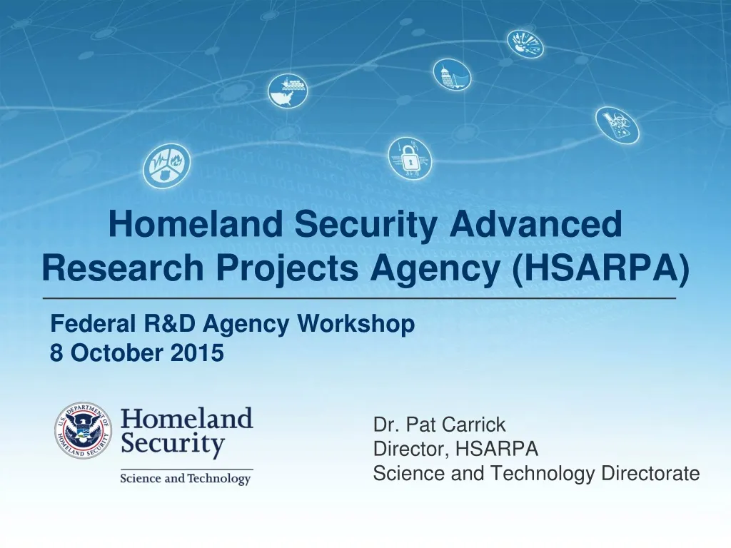 homeland security advanced research projects agency hsarpa