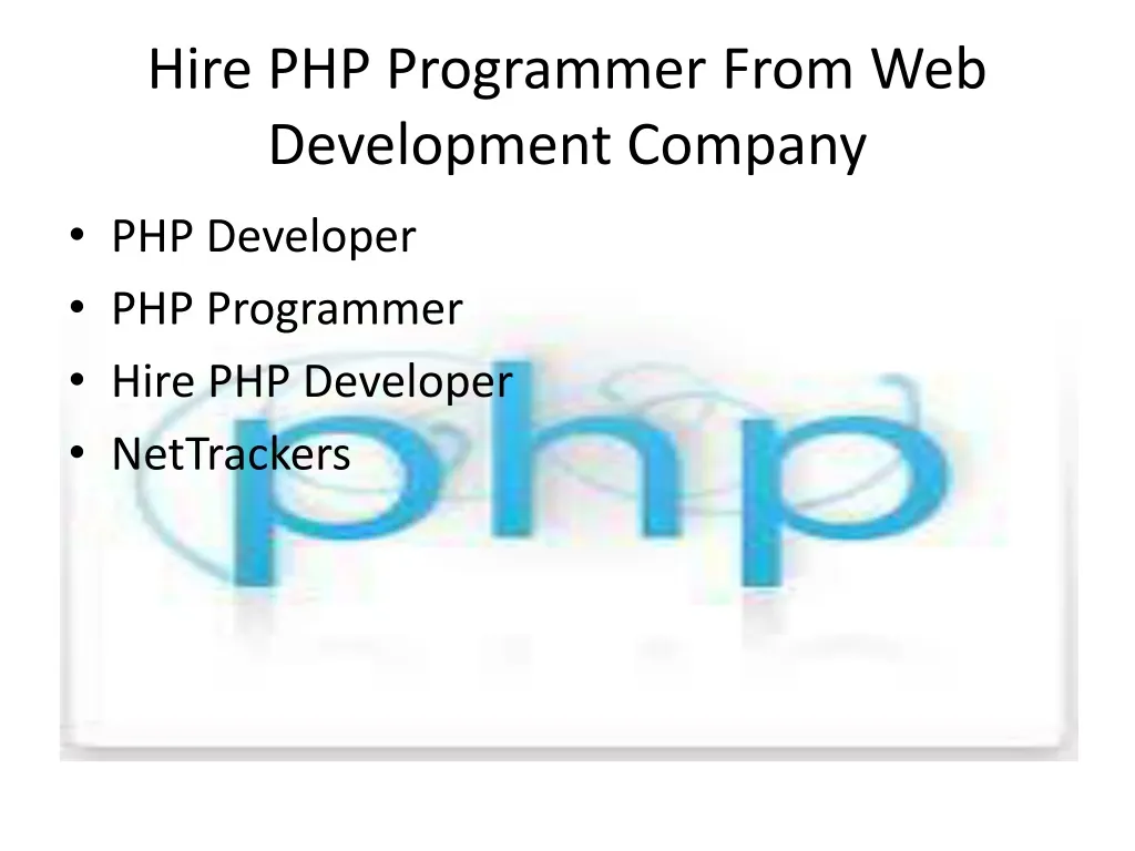 hire php programmer from web development company