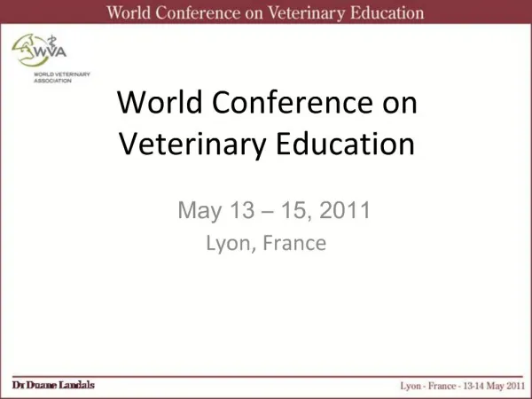 World Conference on Veterinary Education