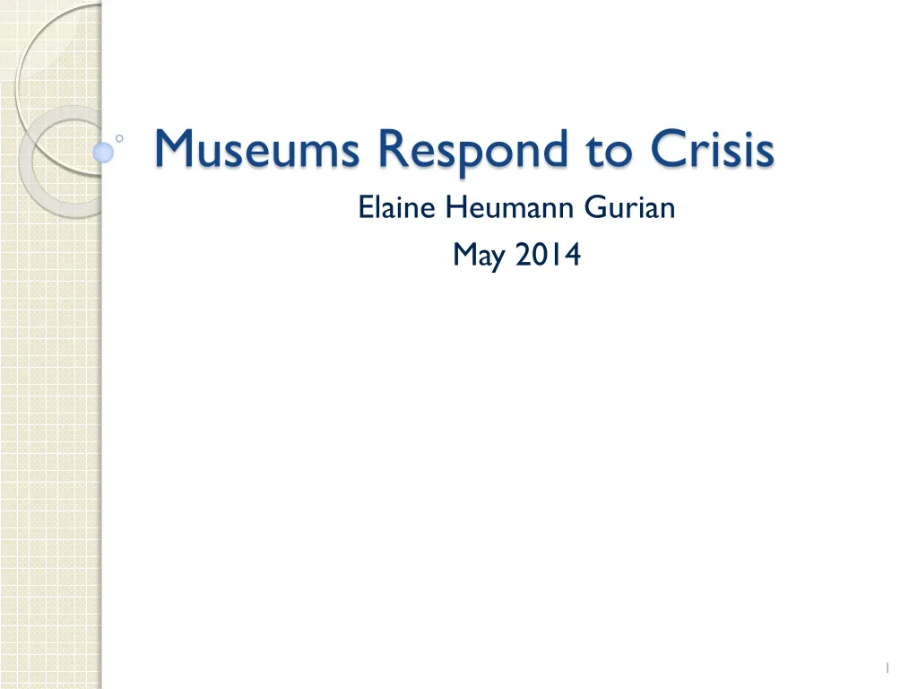 museums respond to crisis