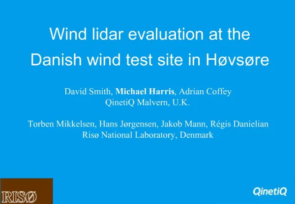 Wind lidar evaluation at the Danish wind test site in H vs re