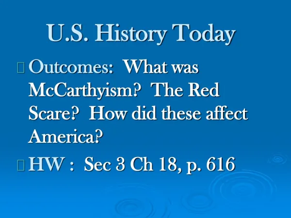 U.S. History Today
