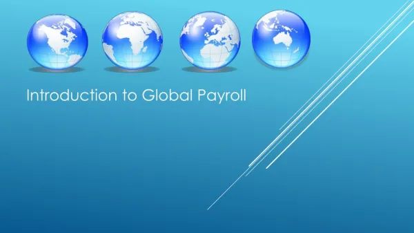 Introduction to Global Payroll