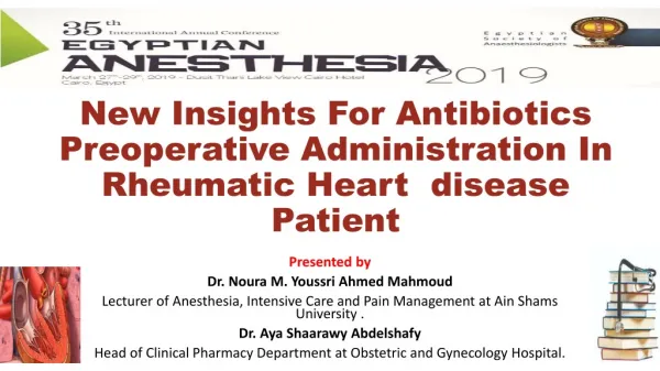New Insights For Antibiotics Preoperative Administration In Rheumatic Heart disease Patient