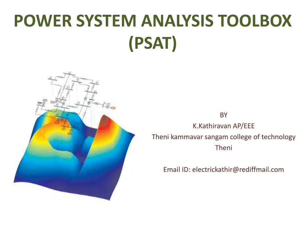 power system analysis toolbox psat