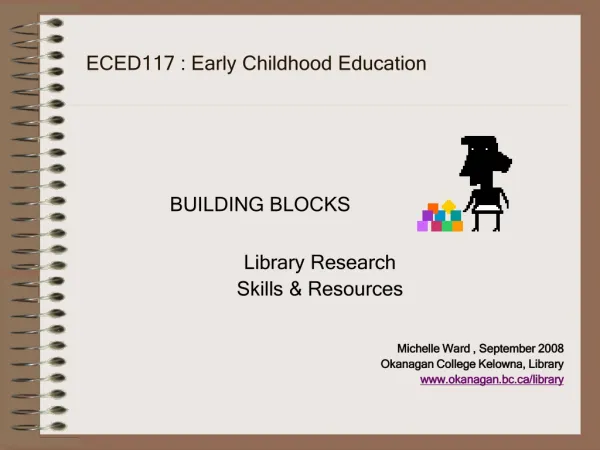 ECED117 : Early Childhood Education