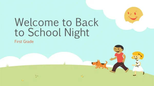 Welcome to Back to School Night