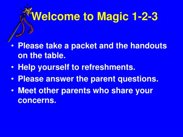 Welcome to Magic 1-2-3