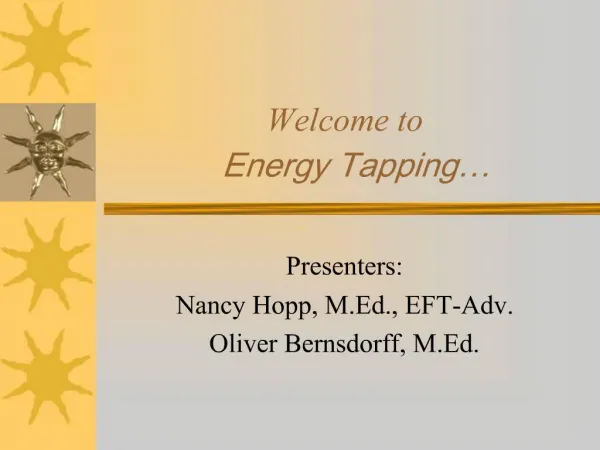 Welcome to Energy Tapping