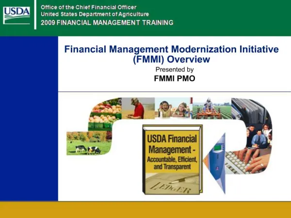 Financial Management Modernization Initiative FMMI Overview