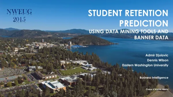 Student Retention Prediction using data mining tools and Banner Data