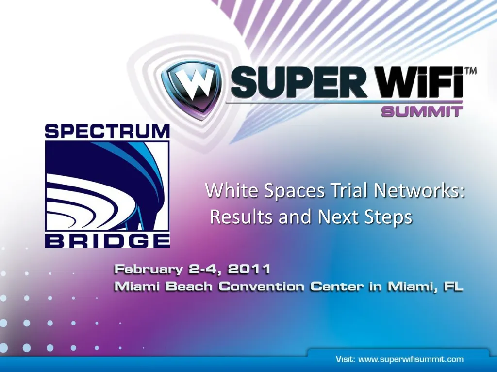 white spaces trial networks results and next steps