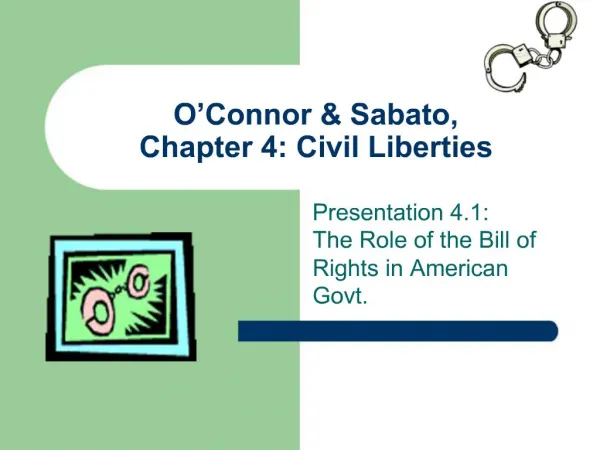 O Connor Sabato, Chapter 4: Civil Liberties
