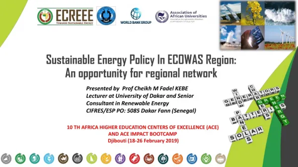 Sustainable Energy Policy In ECOWAS Region: An opportunity for regional network
