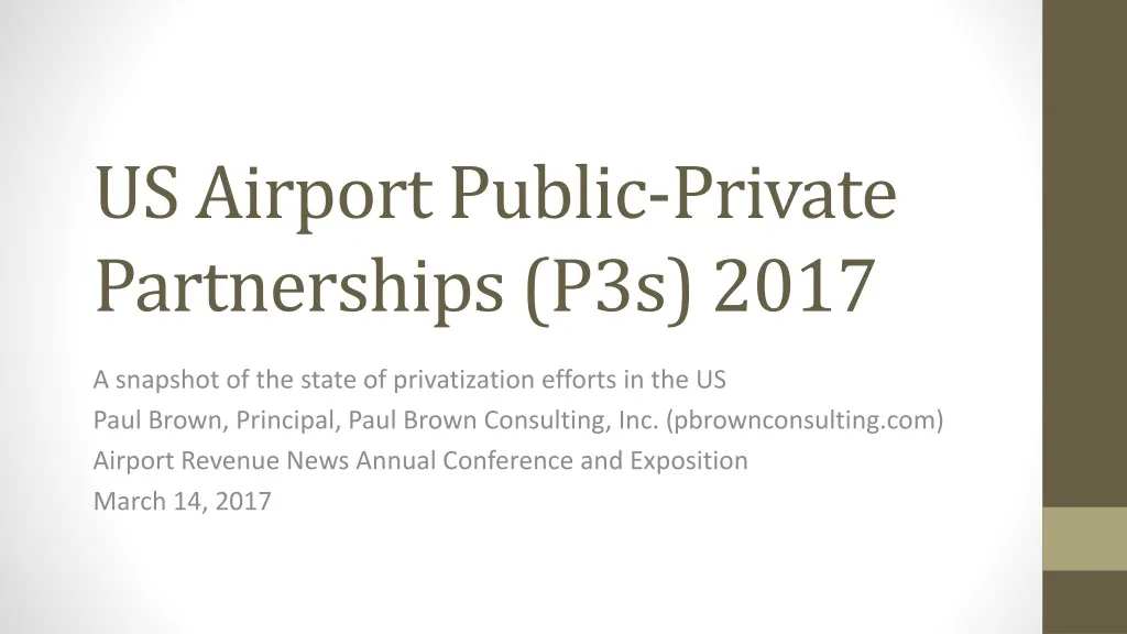 us airport public private partnerships p3s 2017