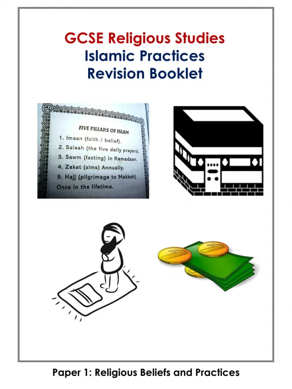 GCSE Religious Studies Islamic Practices Revision Booklet