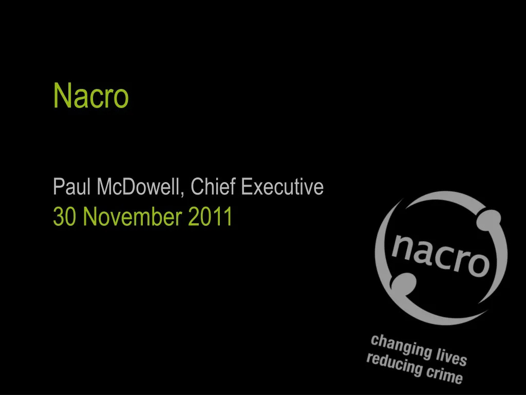 nacro paul mcdowell chief executive 30 november