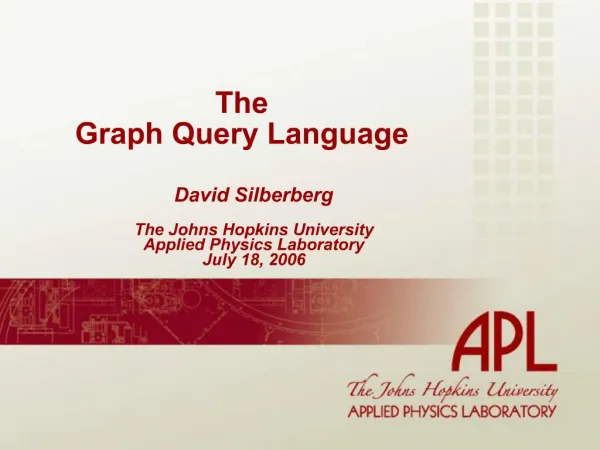 The Graph Query Language