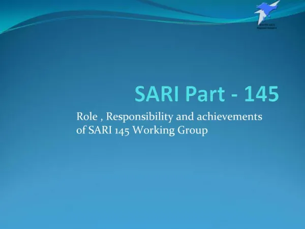SARI Part - 145