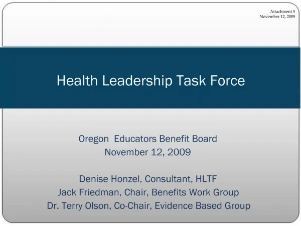 Health Leadership Task Force