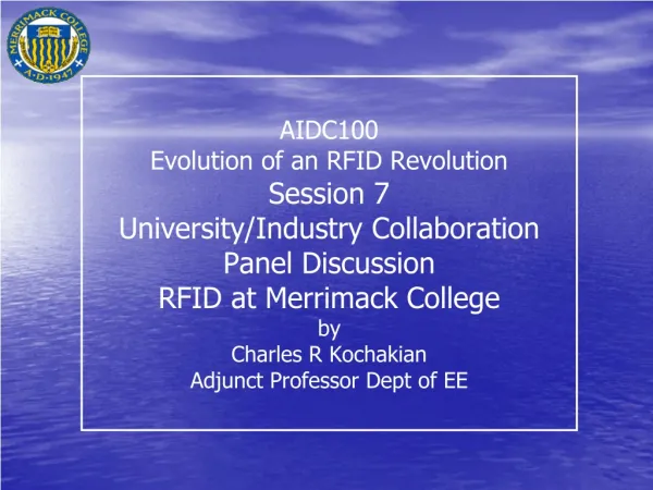 RFID at Merrimack College