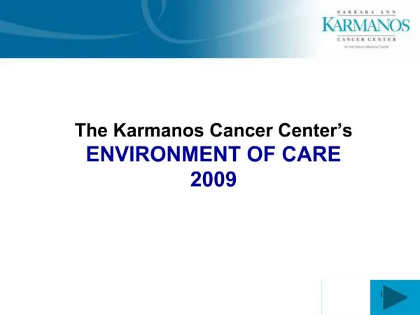 ENVIRONMENT OF CARE 2009