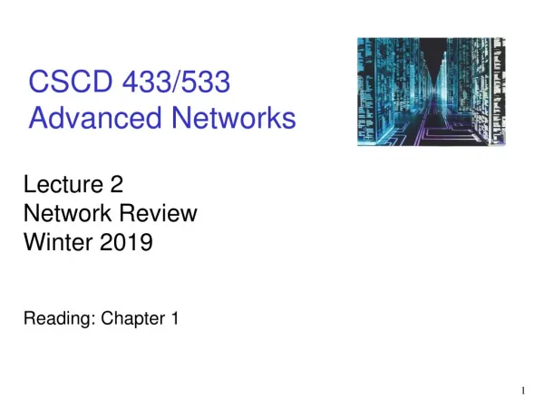 CSCD 433/533 Advanced Networks