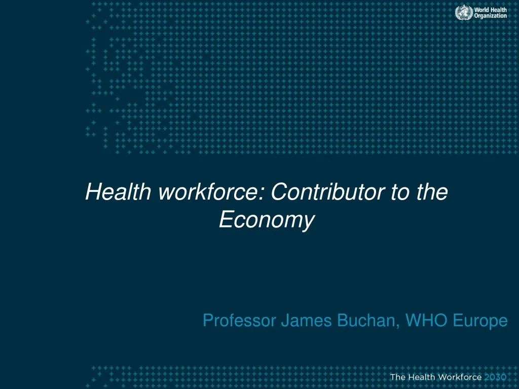 health workforce contributor to the economy