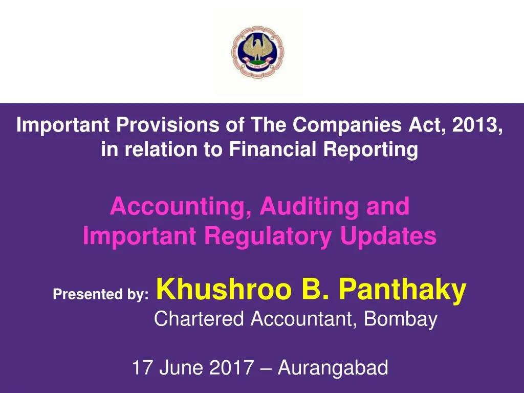 important provisions of the companies act 2013