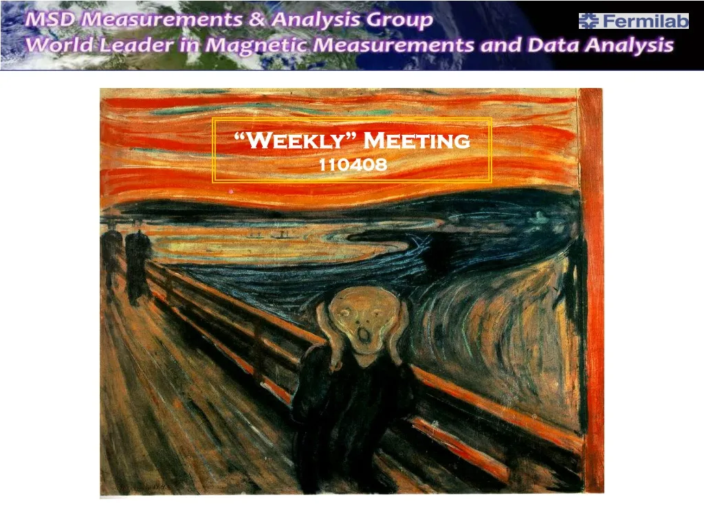 weekly meeting 110408