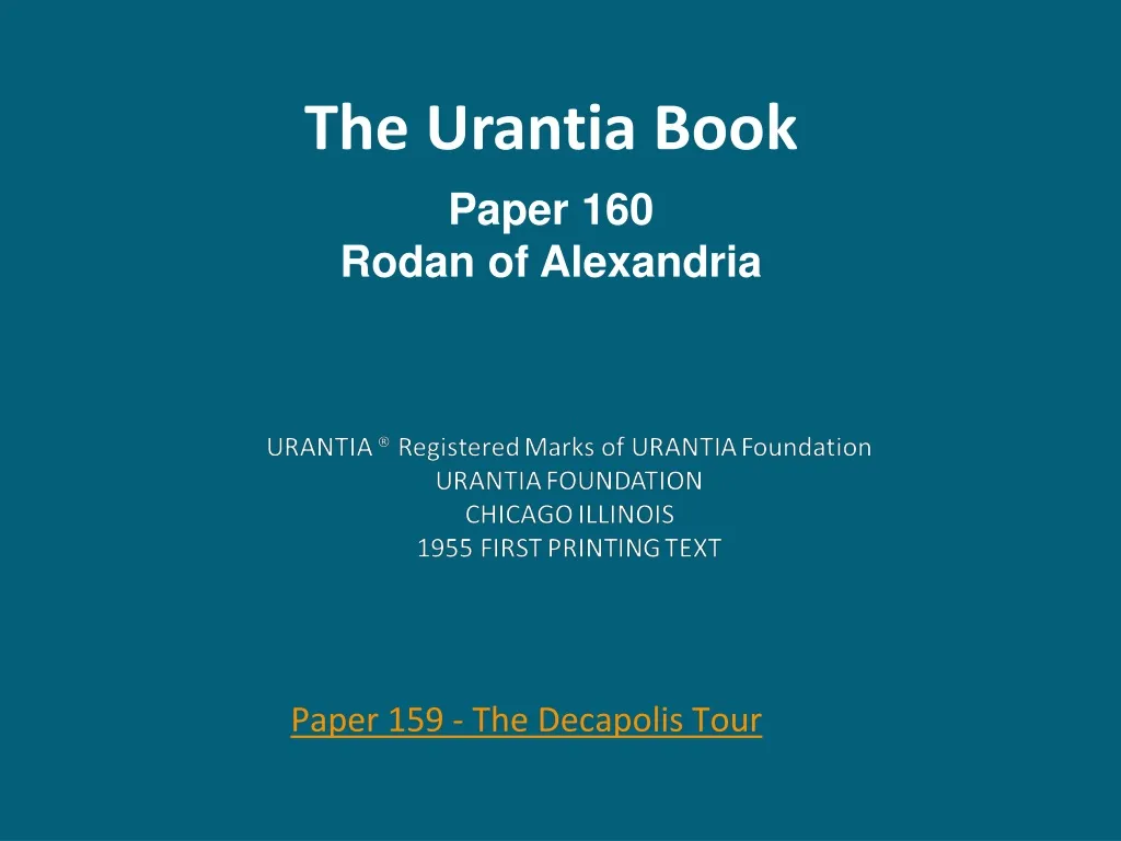 the urantia book