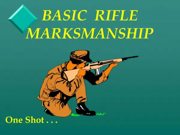BASIC RIFLE MARKSMANSHIP