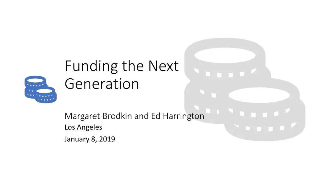 funding the next generation margaret brodkin and ed harrington