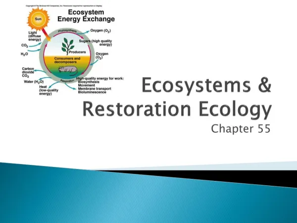 Ecosystems &amp; Restoration Ecology