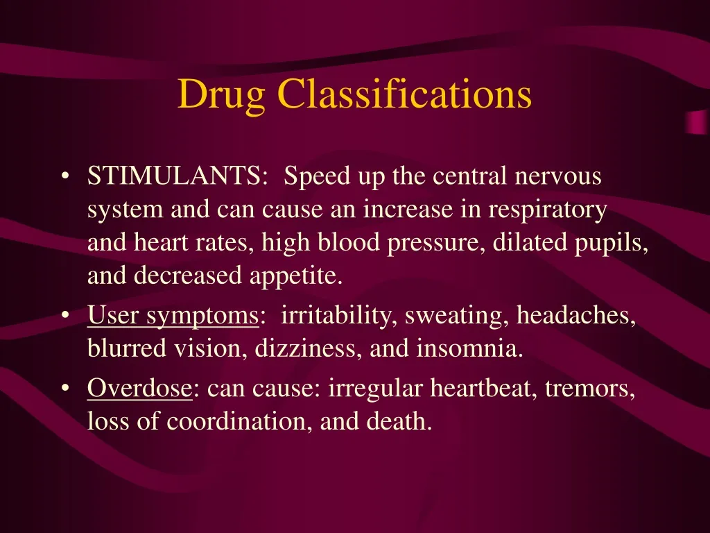 drug classifications