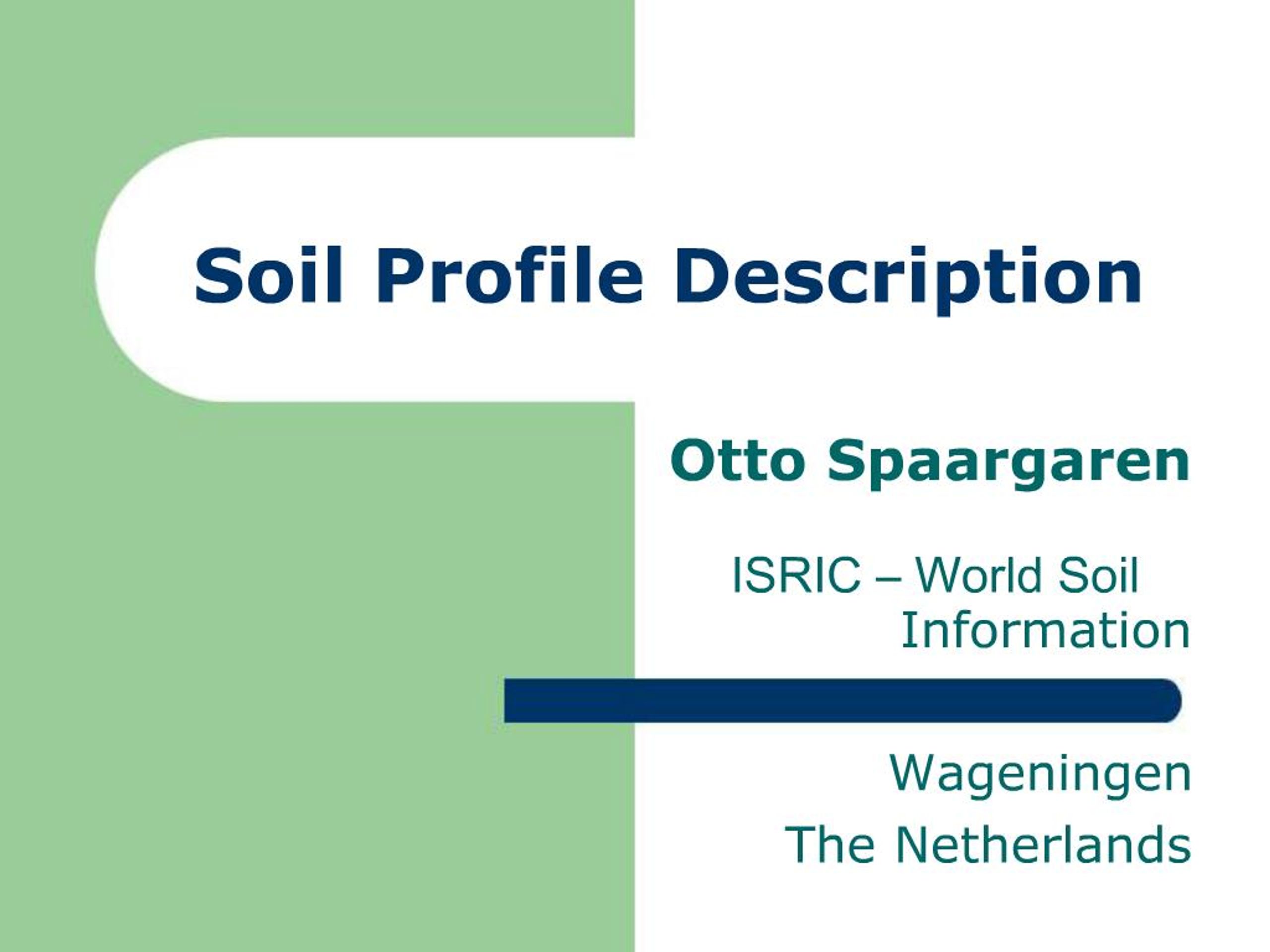 PPT - Soil Profile Description PowerPoint Presentation, free download ...