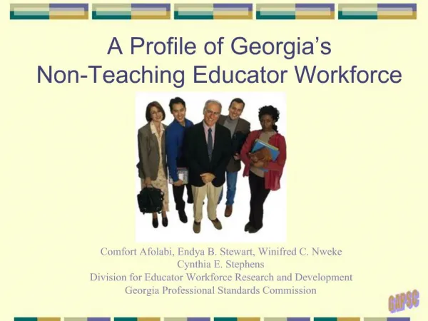 A Profile of Georgia s Non-Teaching Educator Workforce