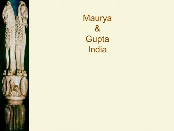 Maurya Gupta India