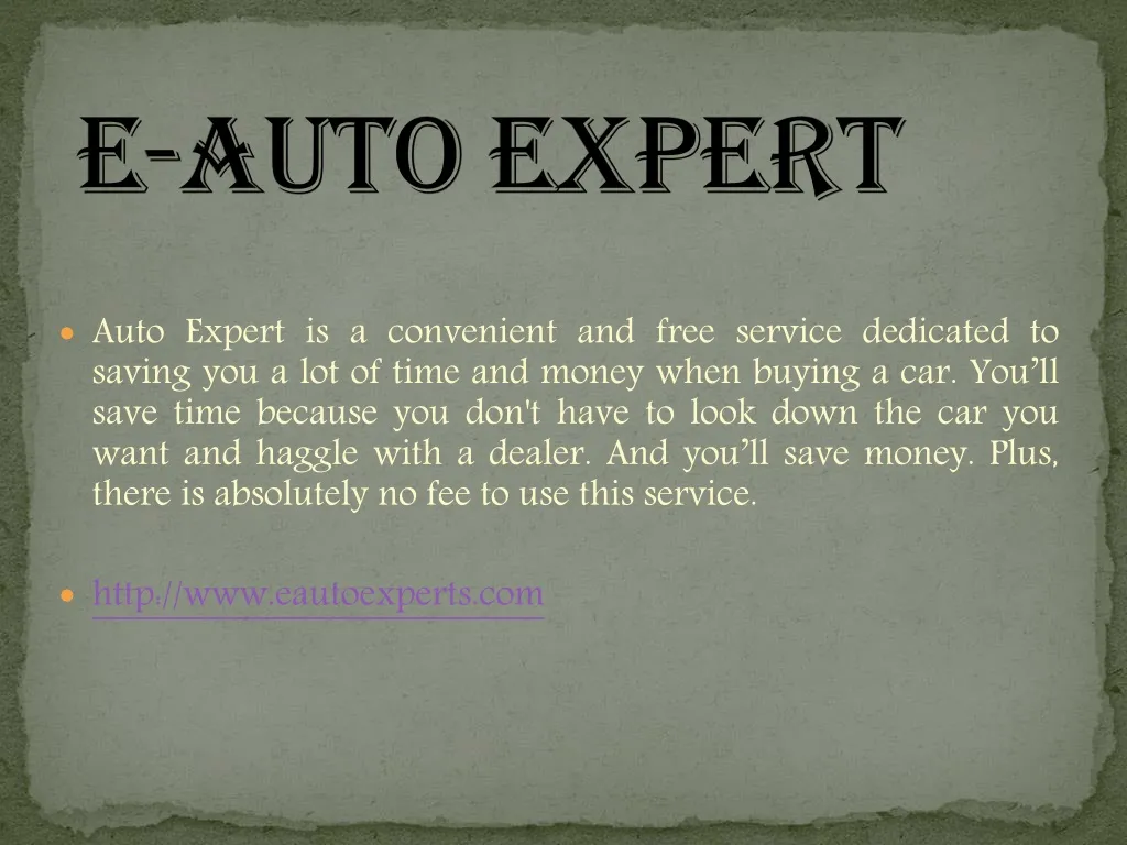 e auto expert