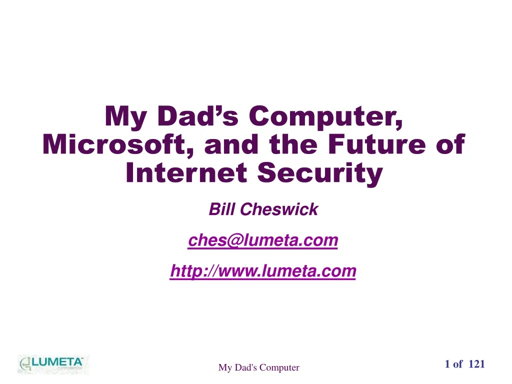 my dad s computer microsoft and the future of internet security