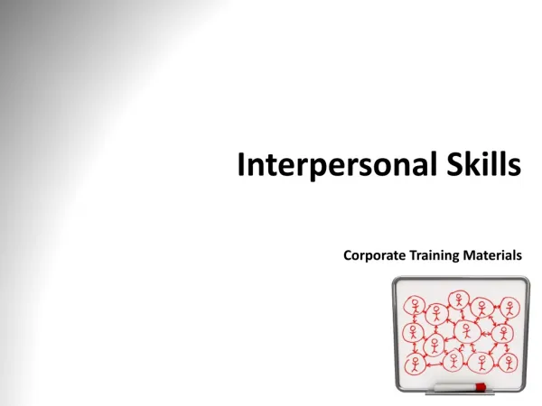 Interpersonal Skills Corporate Training Materials