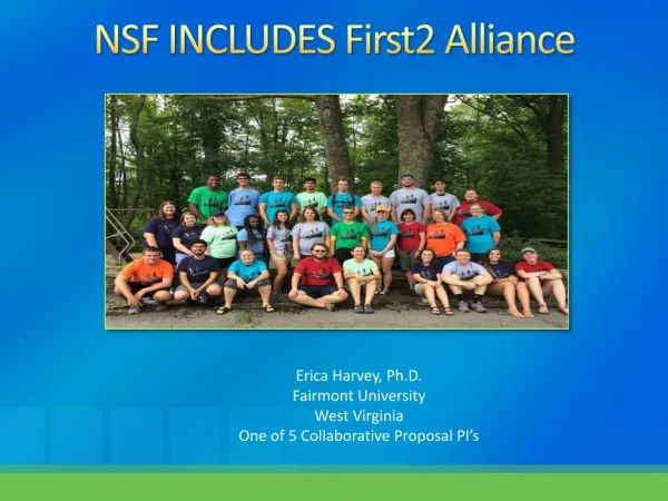 NSF INCLUDES First2 Alliance